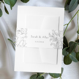 Cintas Para Invitaciones Elegante clásico floral rococó francés