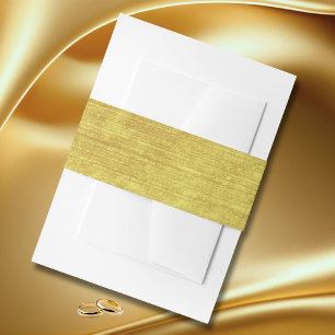 Cintas Para Invitaciones Elegante color dorado