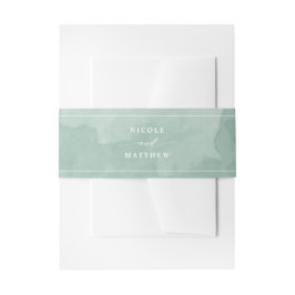 Cintas Para Invitaciones Elegante color verde pálido, Boda