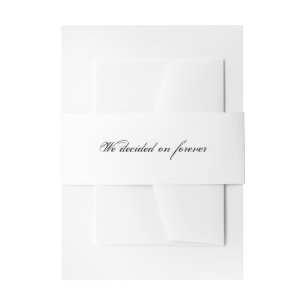 Cintas Para Invitaciones Elegante Decidimos Por Siempre Fuente De Caligrafí