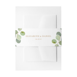 Cintas Para Invitaciones Elegante Eucalyptus Greenery Boda personalizado