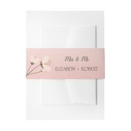 Cintas Para Invitaciones Elegante floral de Moda