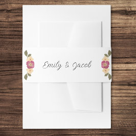 Cintas Para Invitaciones Elegante Flores Silvestres Boho Boho Garden Weddin