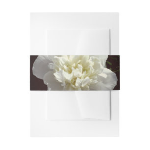 Cintas Para Invitaciones Elegante foto de una joya blanca floral