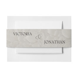 Cintas Para Invitaciones Elegante guión gris negro