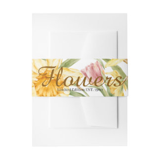 Cintas Para Invitaciones Elegante hermoso fondo botánico clásico