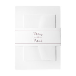 Cintas Para Invitaciones Elegante Invitación de Boda Formal con Letra Scrip