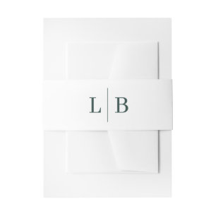 Cintas Para Invitaciones Elegante Invitación de Boda Minimalista Negra con 
