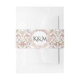 Cintas Para Invitaciones Elegante Invitación de RSVP de Boda con Arco Flora