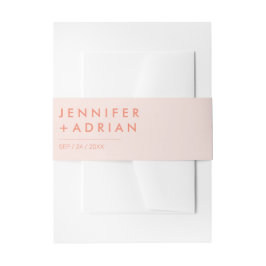 Cintas Para Invitaciones Elegante Invitación Moderna Minimalista de Pastel 