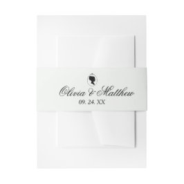 Cintas Para Invitaciones Elegante Jardín Monograma Boho Bridgerton Boda