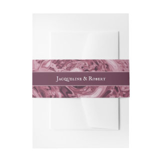 Cintas Para Invitaciones Elegante Líquido Cromado Agua Bodas Rosa