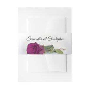 Cintas Para Invitaciones Elegante Magenta Berry Rosa simple Glam Boda