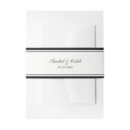 Cintas Para Invitaciones Elegante Marco de Borde Clásico Boda
