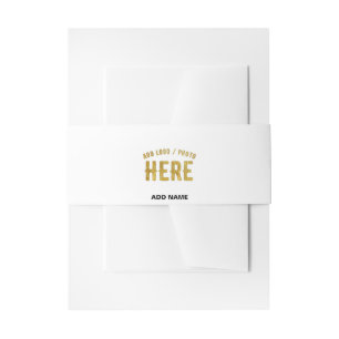 CINTAS PARA INVITACIONES ELEGANTE MODERNO PERSONALIZABLE BLANCO VERIFICADO