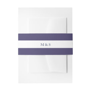 Cintas Para Invitaciones Elegante Monocromático Púrpura Personalizado