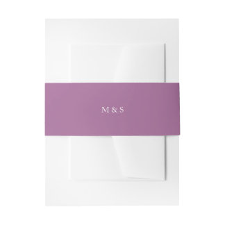 Cintas Para Invitaciones Elegante Pastel Monocromático Púrpura Personalizad