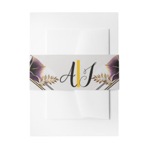 Cintas Para Invitaciones Elegante púrpura Calla Lilly Moderno
