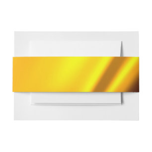 Cintas Para Invitaciones Elegante rayado de satén dorado