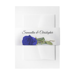 Cintas Para Invitaciones Elegante Rosa azul real simple Glam Boda