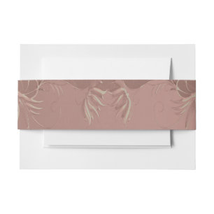 Cintas Para Invitaciones Elegante Rosa Boda de oro