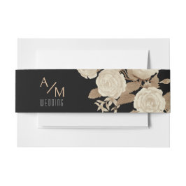 Cintas Para Invitaciones Elegante Rosa de Moda negro