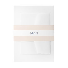 Cintas Para Invitaciones Elegante Rosa Monocromático Personalizado