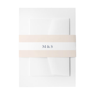 Cintas Para Invitaciones Elegante Rosa Monocromático Personalizado
