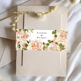 Cintas Para Invitaciones Elegante Rosa Romance Boda