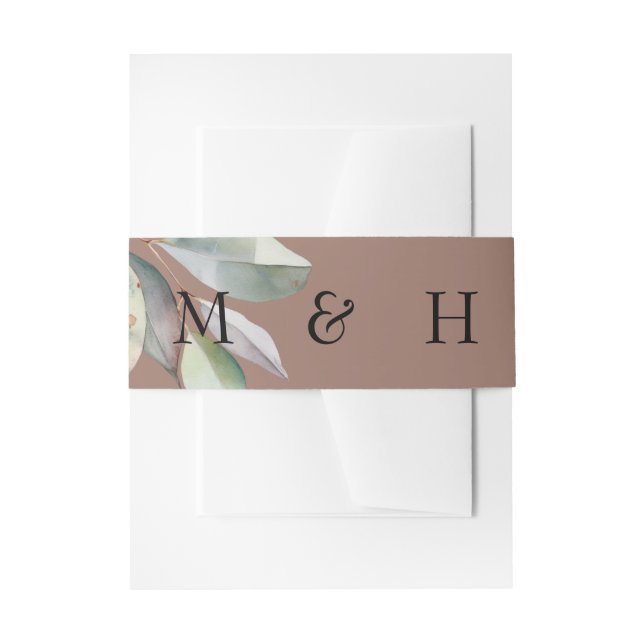 Cintas Para Invitaciones Elegante rubor simple  (Anverso Ejemplo)