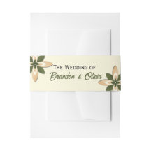 Elegante Verde Salvia y Floral Geométrico Beige