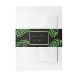 Cintas Para Invitaciones Elegante y sofisticada boda de helecho