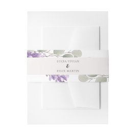 Cintas Para Invitaciones Elegantes hojas de lavanda Eucalyptus