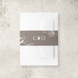 Cintas Para Invitaciones Elegantes iniciativas de bodas de jardín floral vi