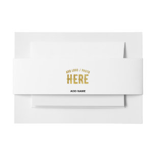 CINTAS PARA INVITACIONES ELEGANTES PERSONALIZABLES BLANCOS MODERNOS VERIFIC