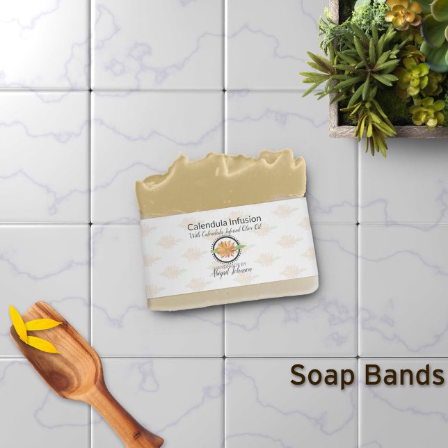 Cintas Para Invitaciones Empaquetado de Calendula Artisan Jabón (Subido por el creador)