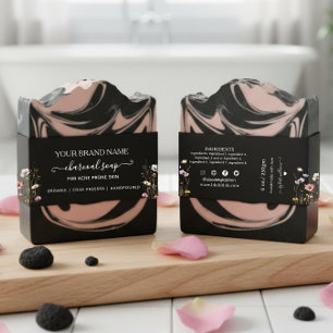 Cintas Para Invitaciones Empaquetado de jabón de banda abdominal floral cas