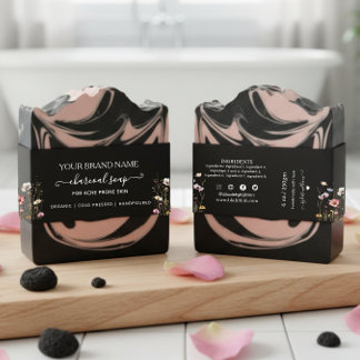 Cintas Para Invitaciones Empaquetado de jabón de banda abdominal floral cas