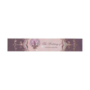 Cintas Para Invitaciones En el abrazo del corazón.