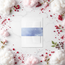Cintas Para Invitaciones En el cielo estrellado celestial de nubes de novia