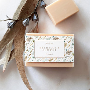 Cintas Para Invitaciones Envoltura rústica de la etiqueta del Belly de jabó