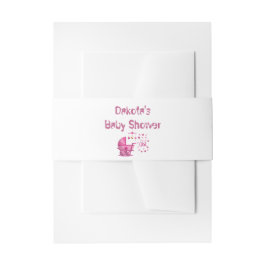 Cintas Para Invitaciones Es un Baby Shower Chica