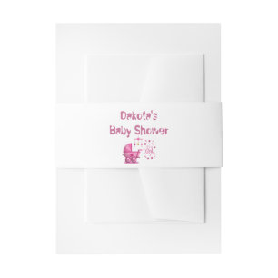 Cintas Para Invitaciones Es una ducha de bebé para niña