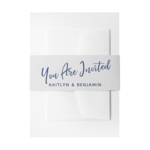 Cintas Para Invitaciones Escritura a mano que te invitan a la Marina y al G