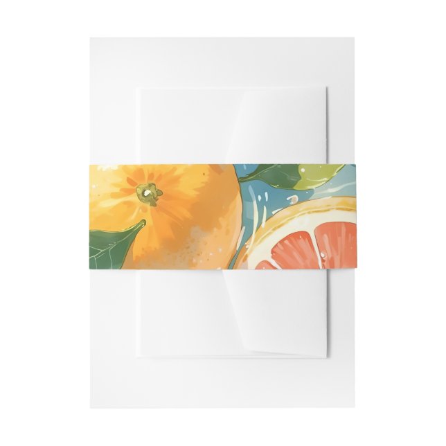Cintas Para Invitaciones Esplusa de pomelo (Anverso Ejemplo)