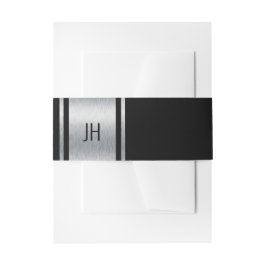 Cintas Para Invitaciones Esta fiesta de soltero de noble blanco y negro