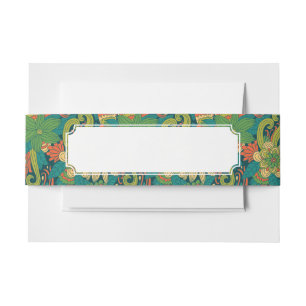 Cintas Para Invitaciones Estampado de flores del verano