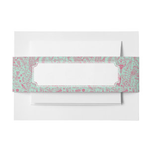 Cintas Para Invitaciones Estampado de flores lindo del verano