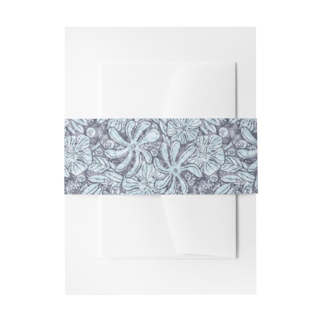 Cintas Para Invitaciones estampado hawaiano (Anverso Ejemplo)