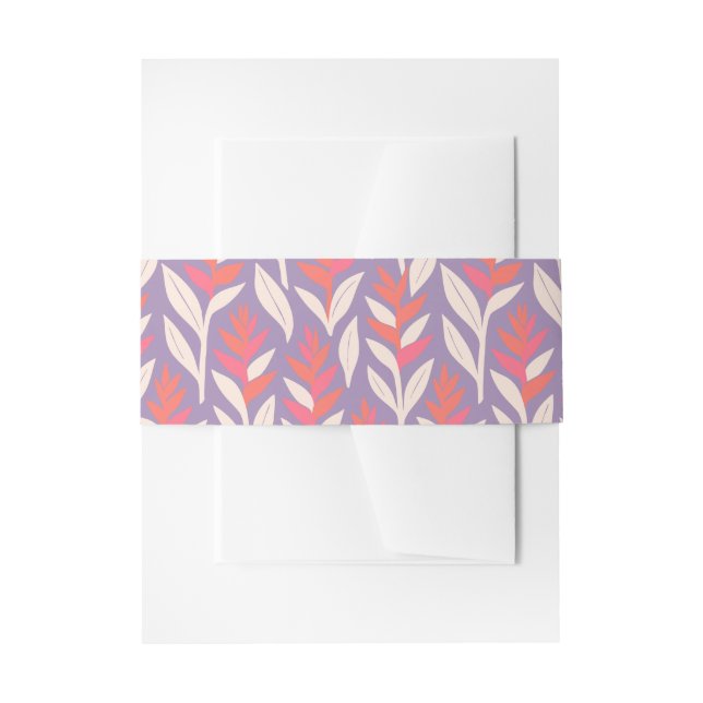 Cintas Para Invitaciones estampado hawaiano (Anverso Ejemplo)